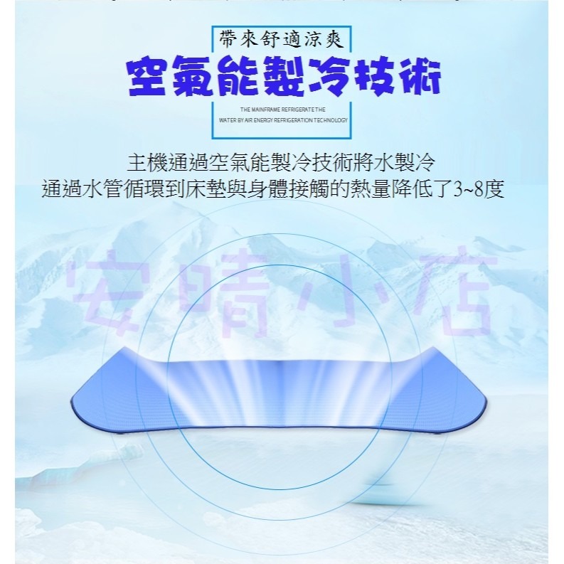 【朗慕】空調床墊 負離子水冷空調床墊 最新搖控版主機 極速降溫 冰涼 水循環 涼蓆 野餐墊 水冷床墊 全新公司貨-細節圖2