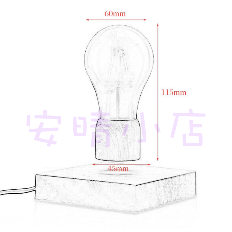 創意磁浮燈 裝飾燈 小夜燈 磁懸浮 創意家居 辦公桌 收銀台 招財 創意禮物 高質感禮物-細節圖6