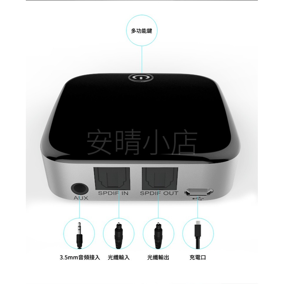 【levn】藍芽傳輸器 數位光纖藍芽5.0發射器 接收器2合1 3.5耳機孔轉藍牙 AUX音樂發射接收器 1對2-細節圖8