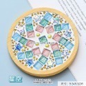 DIY馬賽克杯墊 杯墊 DIY 手工 手作 創意 材料包 磁磚 顆粒 自由石 馬賽克 擺飾-規格圖10