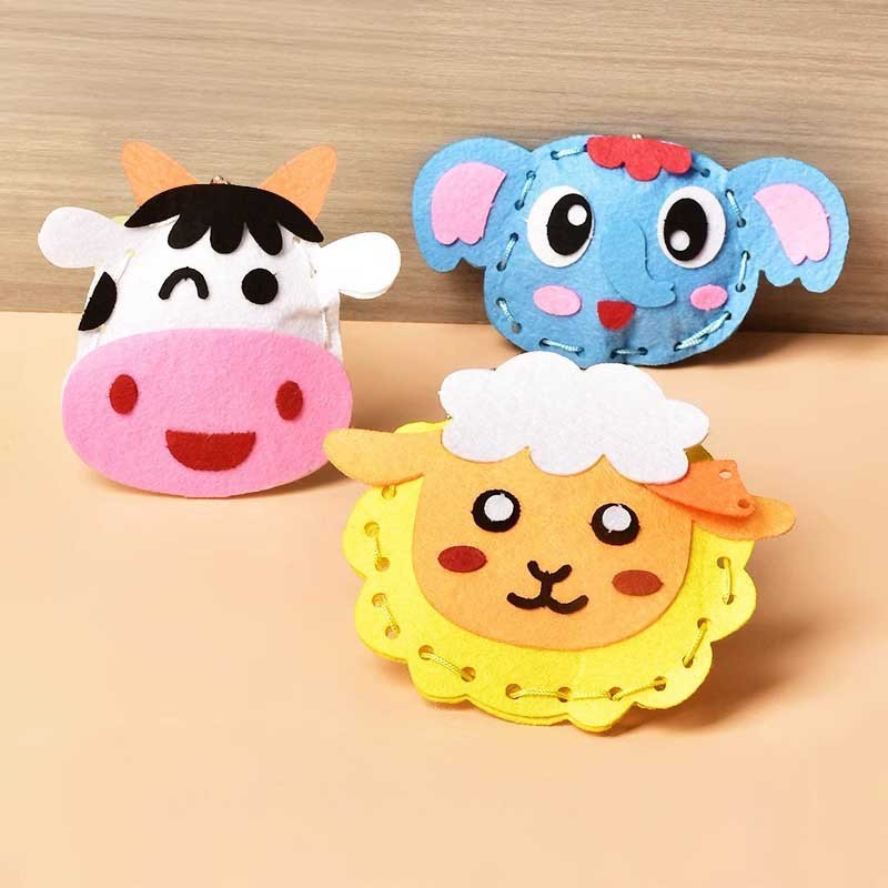 【我家有隻貓】🚀隔日配達🚀 縫縫樂 手作DIY 縫製動物 不織布吊飾 掛飾 鑰匙圈 裝飾品 縫縫樂 縫紉包 DIY材料包-細節圖5