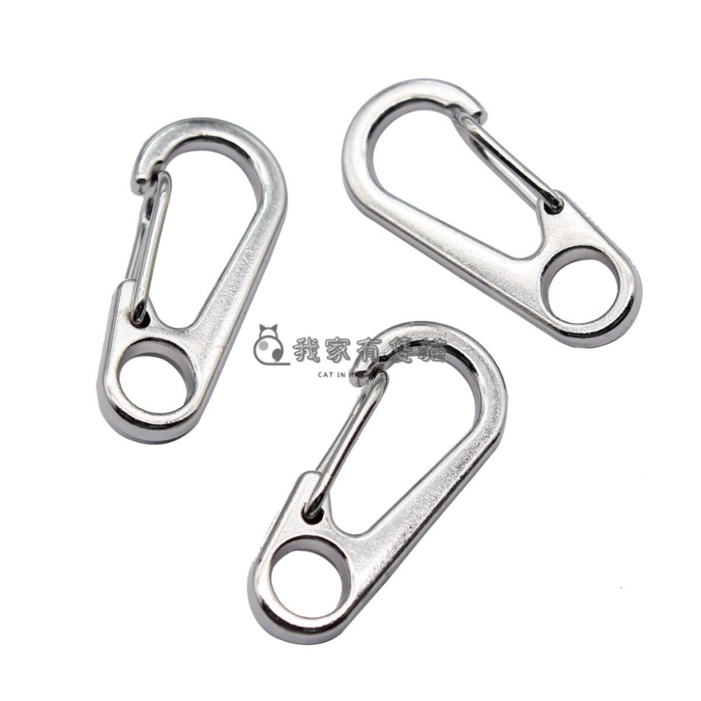 【我家有隻貓】🚀隔日配達🚀背包快掛扣 彈簧掛扣 鉤扣 登山扣 彈簧扣 鑰匙扣 SF款 掛勾 狗扣 狗釦 鑰匙圈 鑰匙環-細節圖2