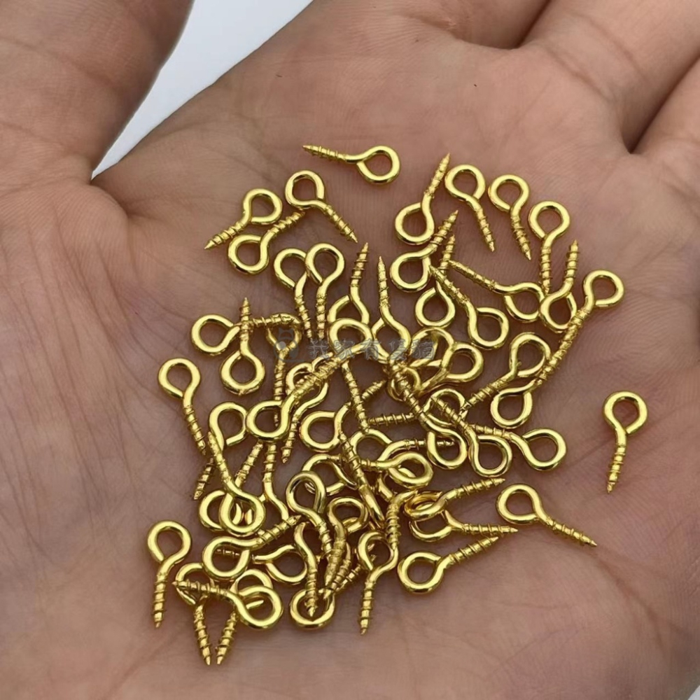 【我家有隻貓】🚀隔日配達🚀羊眼釘 羊眼針 羊眼圈 掛釘 圈圈釘 螺絲釘 問號釘 羊眼螺絲釘 DIY吊飾配件 DIY配件-細節圖6