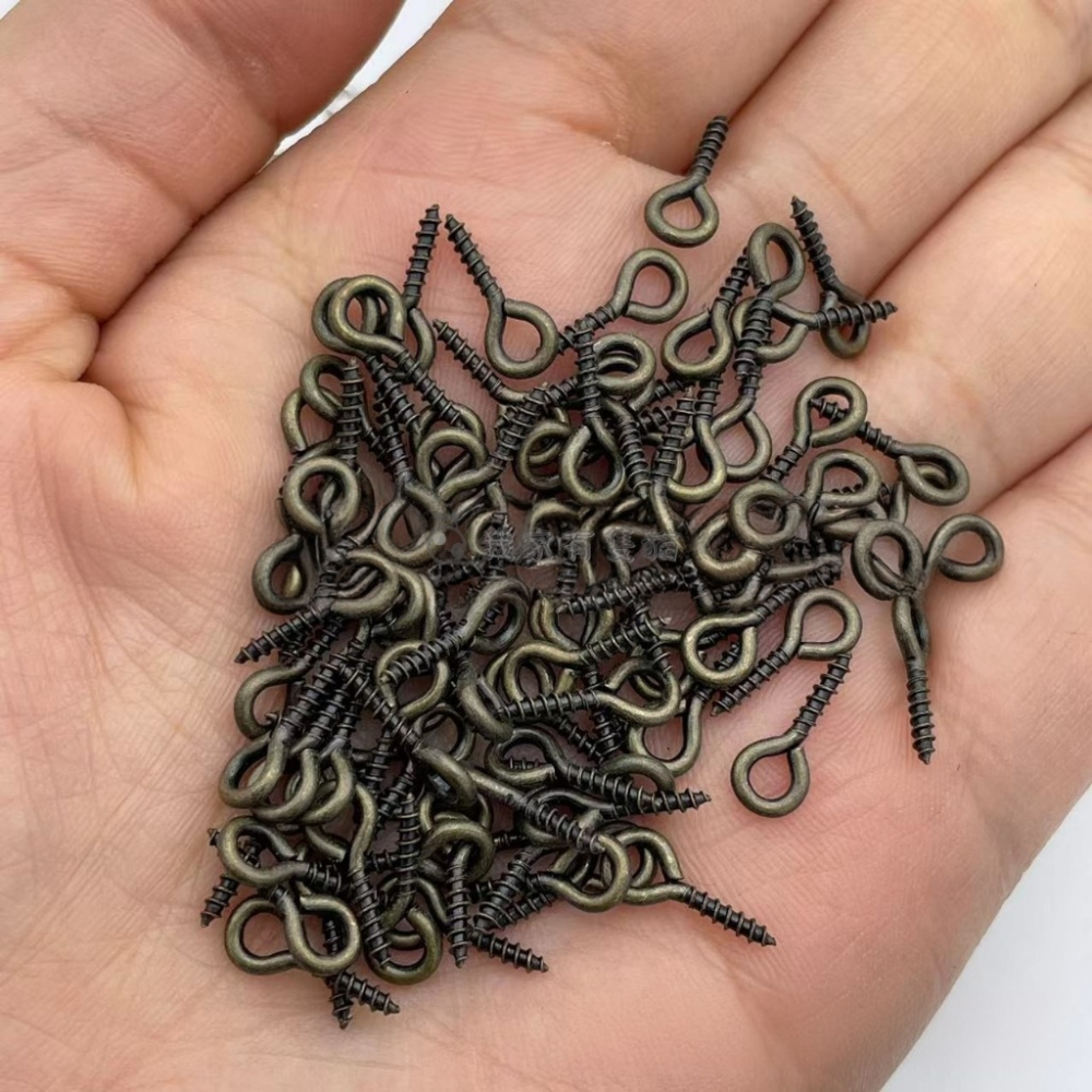 【我家有隻貓】🚀隔日配達🚀羊眼釘 羊眼針 羊眼圈 掛釘 圈圈釘 螺絲釘 問號釘 羊眼螺絲釘 DIY吊飾配件 DIY配件-細節圖7