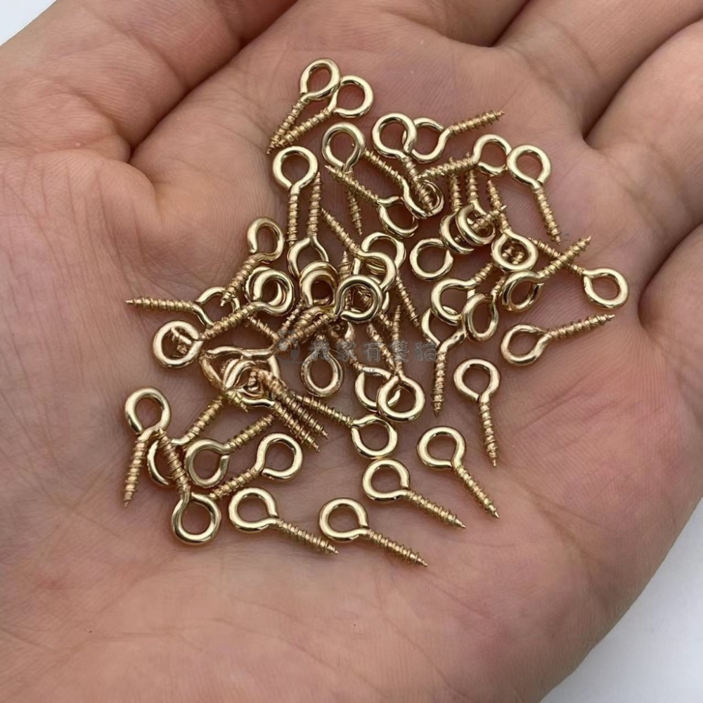 【我家有隻貓】🚀隔日配達🚀羊眼釘 羊眼針 羊眼圈 掛釘 圈圈釘 螺絲釘 問號釘 羊眼螺絲釘 DIY吊飾配件 DIY配件-細節圖8