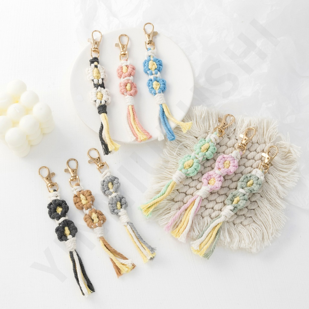 【我家有隻貓】🚀隔日配達🚀波希米亞風掛飾 掛飾 包包掛飾 絨毛吊飾 聖誕禮物 手機掛飾 DIY掛飾 手藝 手作掛飾 手作-細節圖6