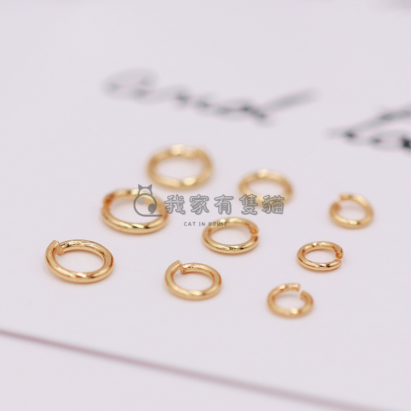 【我家有隻貓】🚀隔日配達🚀開口圈 現貨台灣出貨 C圈 閉口圈 鎖圈 金屬 鑰匙圈 鐵圈 手作吊飾材料 吊飾 配件 飾品-細節圖6