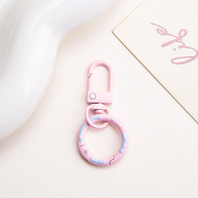 【我家有隻貓】🚀隔日配達🚀甜甜圈彈簧圈狗扣 狗扣 可開口彈簧圈 彈簧扣 鑰匙圈 包包掛飾扣 五金 彈圈 DIY 手作-細節圖9