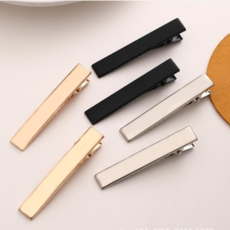 【我家有隻貓】🚀隔日配達🚀髮夾 鴨嘴夾 平面有齒 邊夾 髮卡 一字夾 雙叉夾 髮夾 髮飾 配件 壓夾 方夾 金屬 頭飾-細節圖4