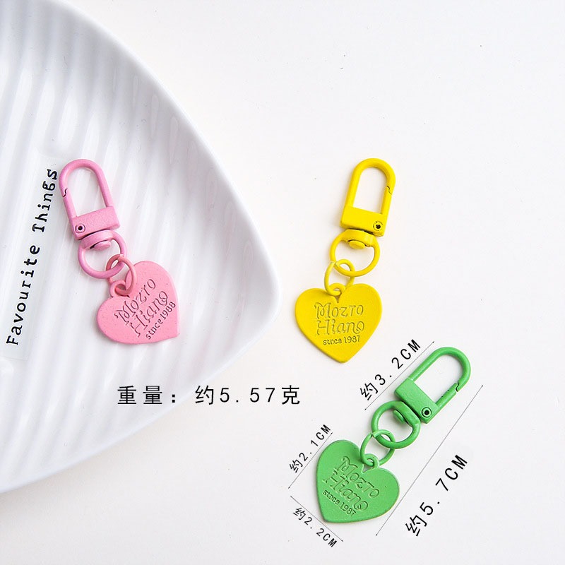 【我家有隻貓】🚀隔日配達🚀糖果色愛心掛扣 吊飾配件 愛心狗扣鑰匙圈 狗扣 愛心掛飾 狗扣吊飾 龍蝦扣 diy 飾品-細節圖2