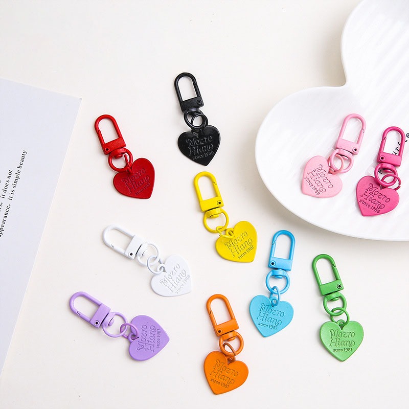 【我家有隻貓】🚀隔日配達🚀糖果色愛心掛扣 吊飾配件 愛心狗扣鑰匙圈 狗扣 愛心掛飾 狗扣吊飾 龍蝦扣 diy 飾品-細節圖4