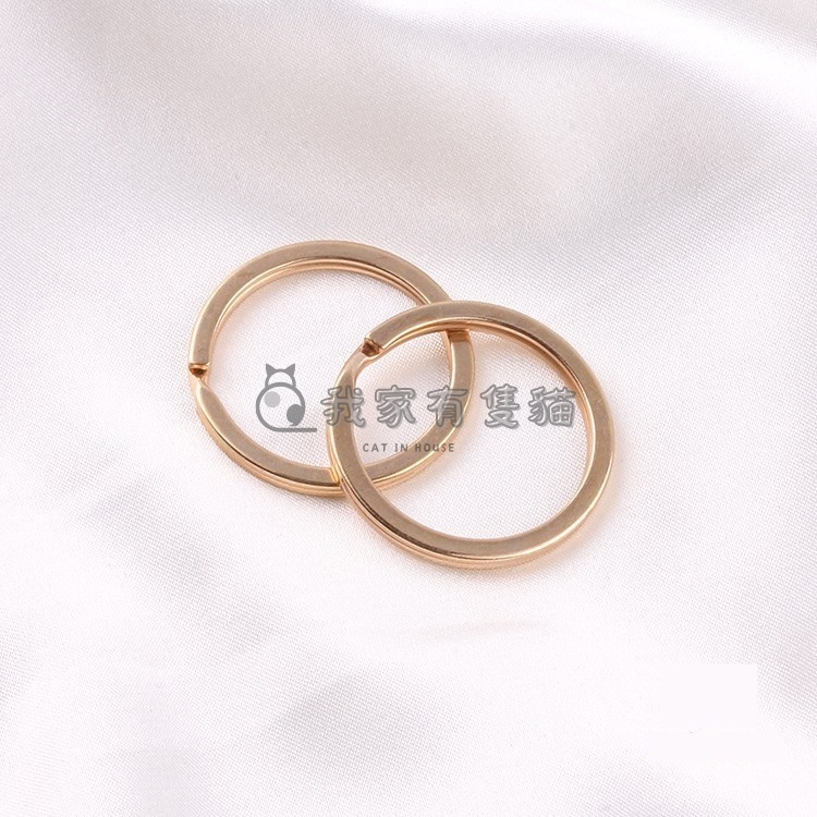 【我家有隻貓】🚀隔日配達🚀鑰匙扣 扁圈 DIY素材 合金鑰匙圈 卡圈 卡扣 鑰匙圈 材料 吊飾 配件 金屬 鑰匙扣 DI-細節圖5