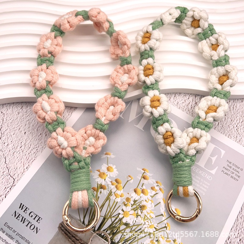 【我家有隻貓】🚀隔日配達🚀ins風小雛菊花朵掛繩 手作掛飾 掛飾 包包掛飾 絨毛吊飾 手機掛飾 DIY掛飾 手藝 手作-細節圖9