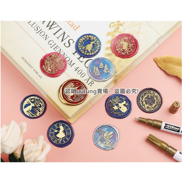 【我家有隻貓】🚀特價出清🚀火漆蠟專用珠光上色筆 台灣現貨 10色精選 火漆筆 火漆金屬筆 封蠟專用筆 火漆章 交換禮物-細節圖3