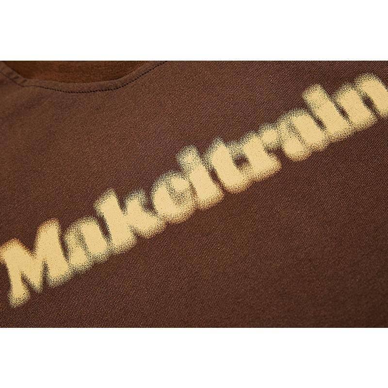 PARADISE 原創字母 印花 棉 短袖 圓領 寬鬆 短T-細節圖9