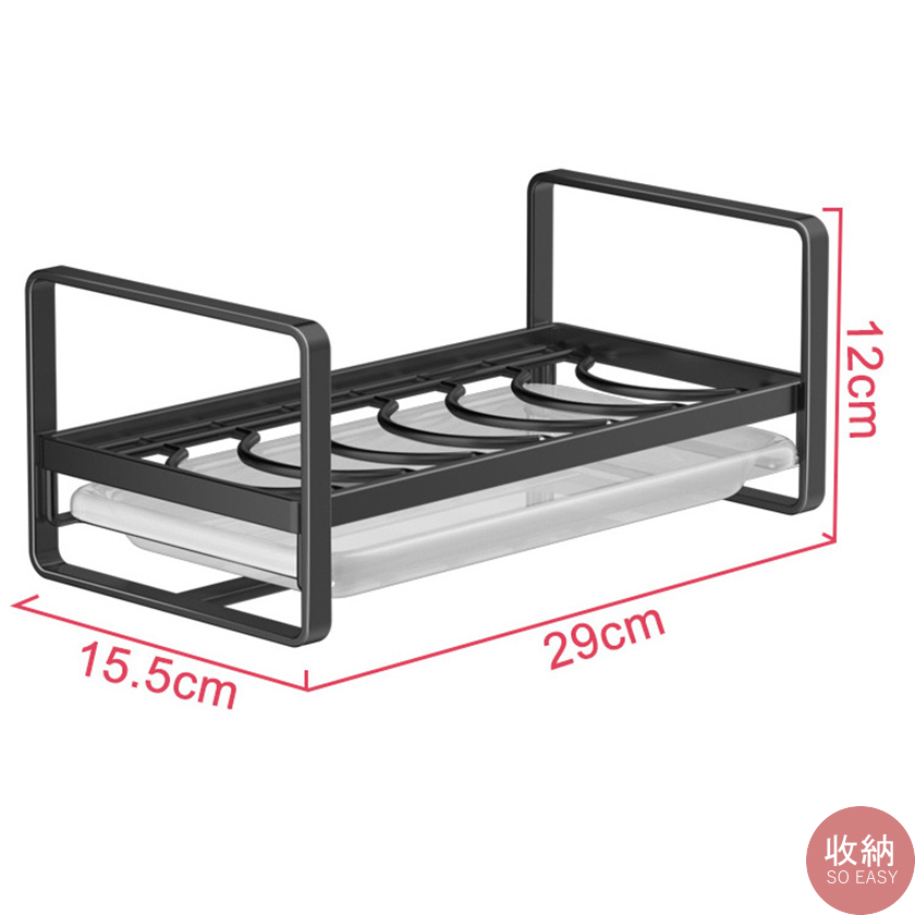 【304不鏽鋼日式盤子、碗置物架-黑色】 🎁送加厚抹布 碗架 盤子架 不鏽鋼碗架 不銹鋼盤子架 鍋具架 砧板架 砧板架-細節圖8