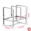 【304不鏽鋼日式盤子、碗置物架】🎁送加厚抹布 不鏽鋼碗盤架 盤子架 鍋蓋架 砧板架 廚房收納架 砧板-規格圖11