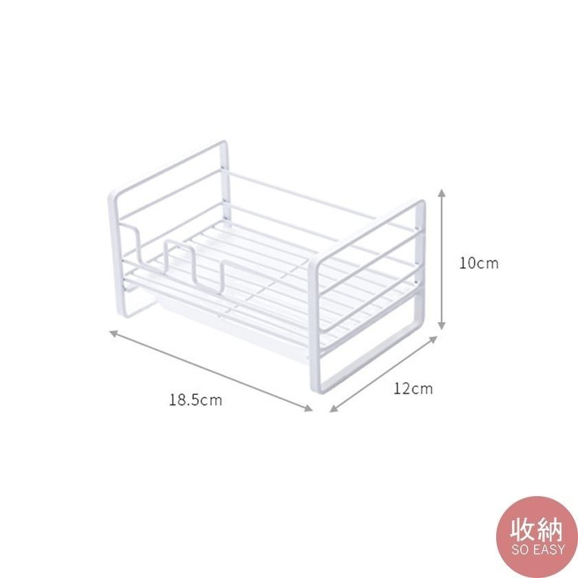 【鐵藝菜瓜布收納架】 🎁送加厚抹布 菜瓜布收納架 海綿瀝水架 廚房瀝水架 海綿收納架 廚房收納 菜瓜布架-細節圖6