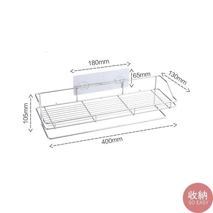 【不鏽鋼置物架+毛巾架】🎁贈送4片無痕貼 不鏽鋼置物架 無痕置物架 毛巾架 浴室置物架 廚房置物架-細節圖4