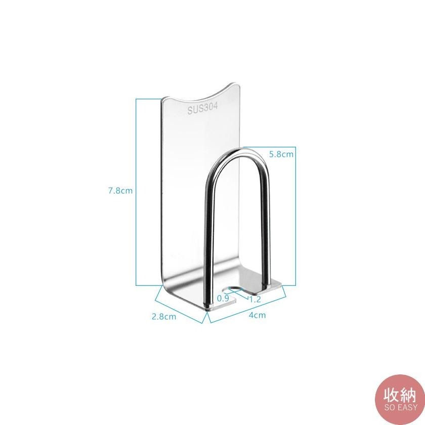 【304不鏽鋼牙刷牙膏架】🔥304不鏽鋼牙刷牙膏架 附3M雙面背膠+免釘膠 牙刷架 漱口杯架 牙膏架 304不鏽鋼-細節圖7