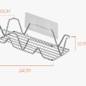 【不鏽鋼方形架】🎁贈送2片無痕貼🎁 不鏽鋼置物架 廚房置物架 浴室置物架 不鏽鋼置物架 無痕置物架-規格圖7
