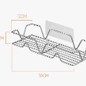 【不鏽鋼方形架】🎁贈送2片無痕貼🎁 不鏽鋼置物架 廚房置物架 浴室置物架 不鏽鋼置物架 無痕置物架-規格圖7