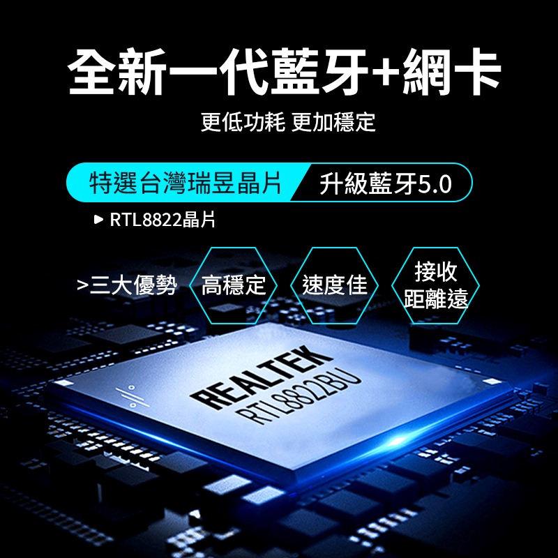 5.8G 雙頻無線網卡 1300M WiFi+藍牙5.0 二合一 無線上網 雙頻 桌機筆電可用-細節圖2