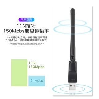 USB 無線網卡 150MUSB網卡 WIFI發射 WIFI接收 無線基地台 802.11n 無線AP-細節圖2