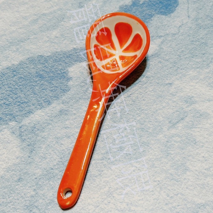 ✔️現貨 倉鼠陶瓷造型湯匙 (西瓜/橘子/檸檬/紅蘿蔔 ) 黃金鼠/三線鼠/一線鼠/蜜袋鼯/睡鼠/倉鼠湯匙/倉鼠輔食勺-細節圖3