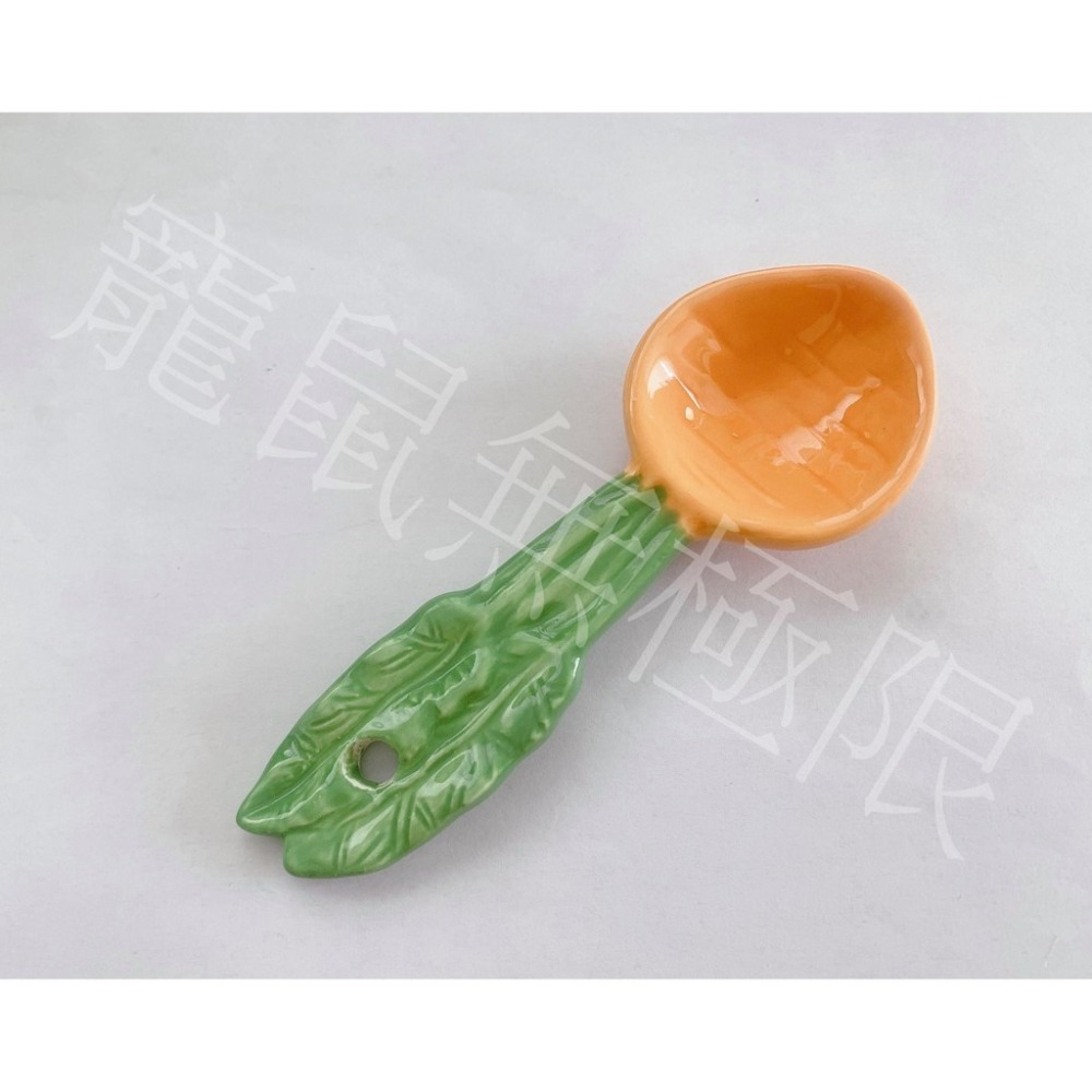 ✔️現貨 倉鼠陶瓷紅蘿蔔碗/紅蘿蔔湯匙 (倉鼠紅蘿蔔碗/倉鼠紅蘿蔔湯匙/倉鼠陶瓷碗/三線鼠/黃金鼠/蜜袋鼯/睡鼠)-細節圖3