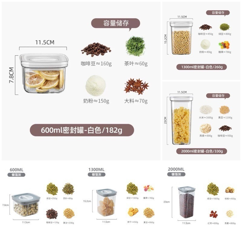 【現貨】方形旋鈕密封罐/方型密封罐 /食品級儲存罐/密封儲物罐/五穀雜糧(倉鼠密封罐/鼠鼠密封罐/三線鼠/黃金鼠)-細節圖8