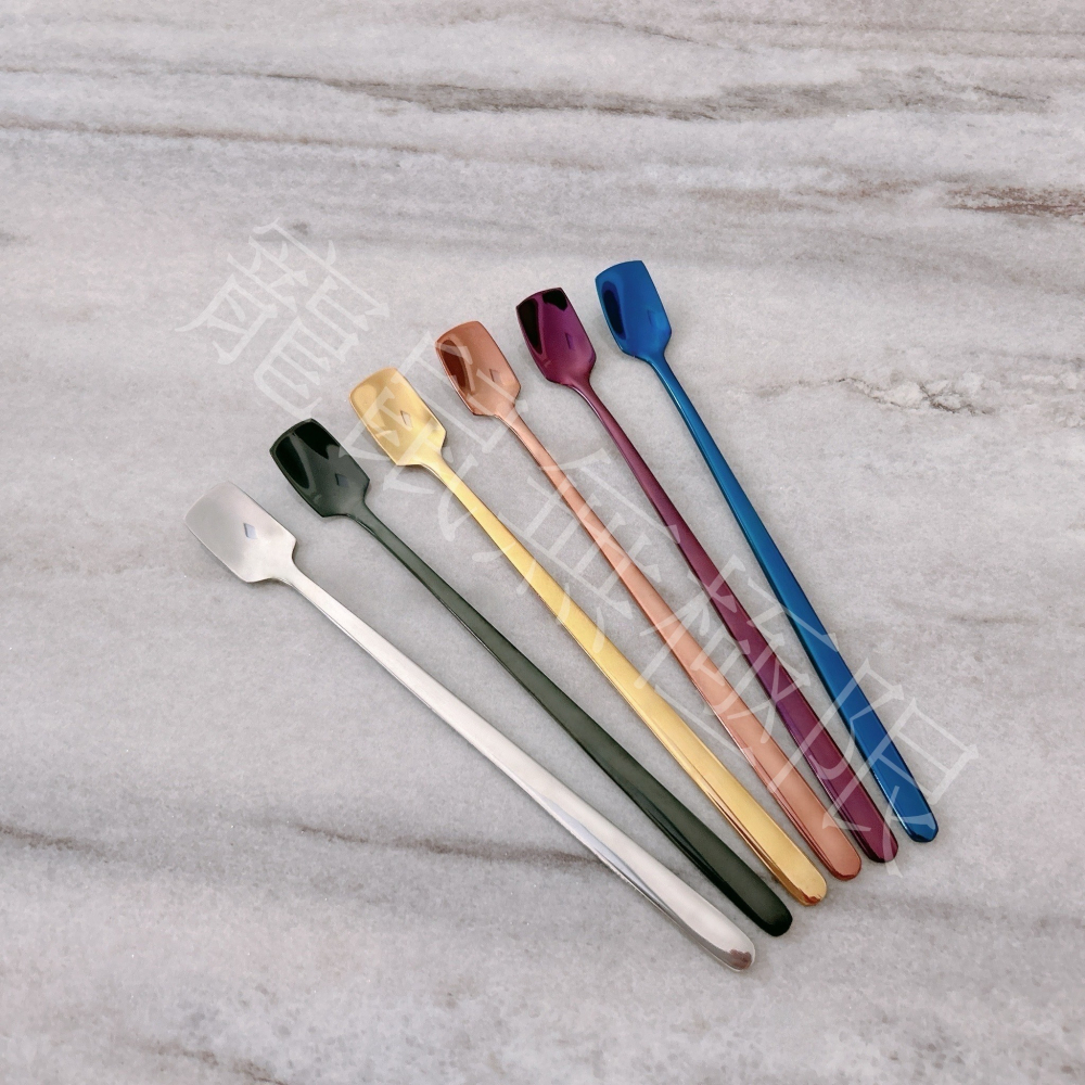 ✔️新品 不鏽鋼平挖勺(黑色/藍色/玫瑰金/金色/銀色/紫色) 倉鼠/黃金鼠/三線鼠/一線鼠/倉鼠輔食湯匙/倉鼠輔食勺-細節圖2