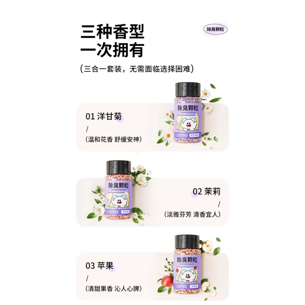 ✔️現貨 Carno卡諾除臭顆粒 40g 洋甘菊、茉莉、蘋果口味 (倉鼠、三線鼠、黃金鼠、龍貓、兔子、刺蝟、天竺鼠)-細節圖6