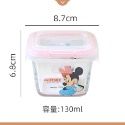 迪士尼帶蓋玻璃盒 保鮮碗 耐高溫 家用 寶寶碗 嬰兒專用輔食飯盒 小容量 蒸蛋碗 便當盒 可微波 密封 碗帶蓋-規格圖8