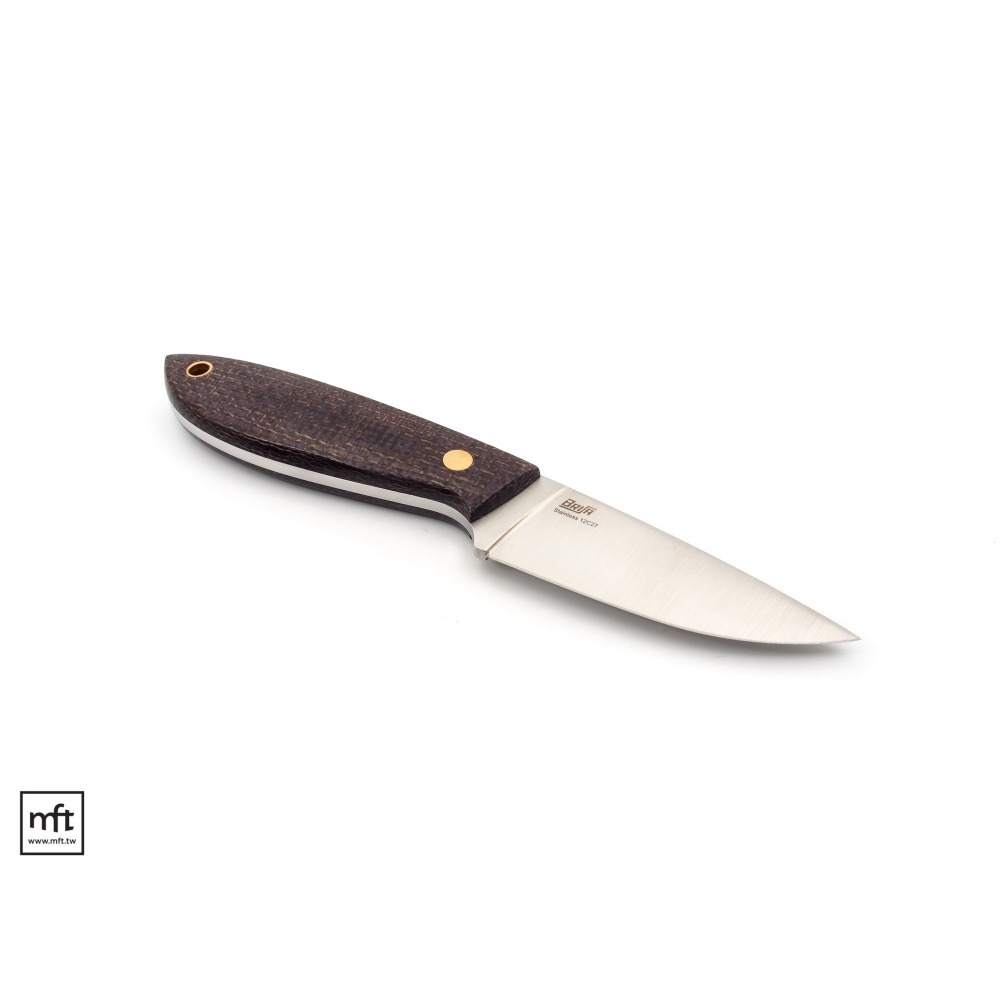 MFT 芬蘭 BRISA Bobtail 80 Knife 小直刀 平磨刃角 12C27不鏽鋼 Micarta柄-細節圖4
