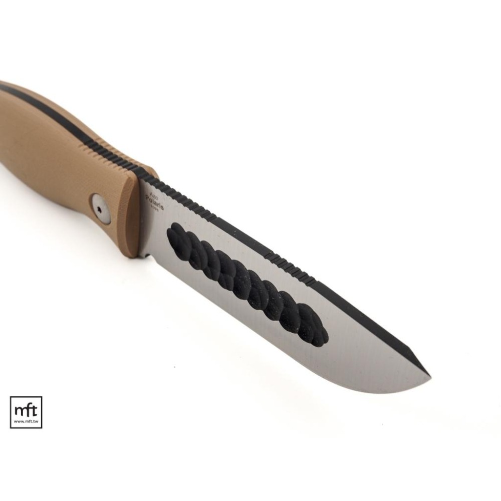 MFT 中國 Kizer Polaris 直刀 Scandi 非對稱刃角 1095碳鋼 Bushcraft Yakut-細節圖8