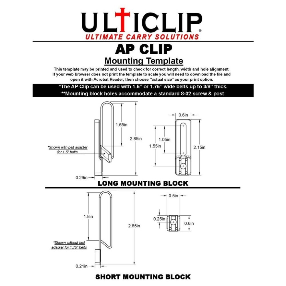 MFT 美國 UltiClip AP Clip 刀鞘與槍套 腰帶夾 夾具 Kydex-細節圖9