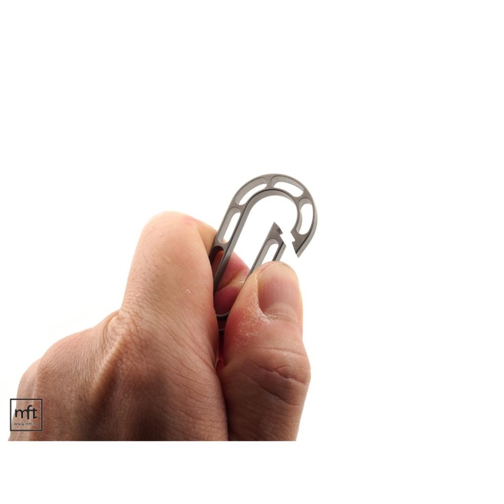 MFT 美國 Maratac Titanium Skeleton EDM Carabiner 鈦 極簡鏤空掛勾-細節圖2