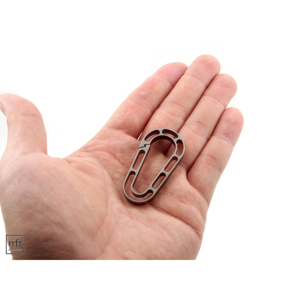MFT 美國 Maratac Titanium Skeleton EDM Carabiner 鈦 極簡鏤空掛勾-細節圖3