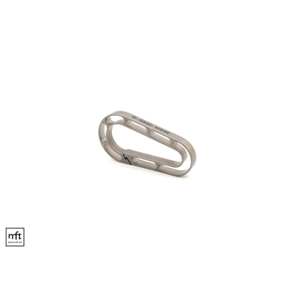 MFT 美國 Maratac Titanium Skeleton EDM Carabiner 鈦 極簡鏤空掛勾-細節圖7