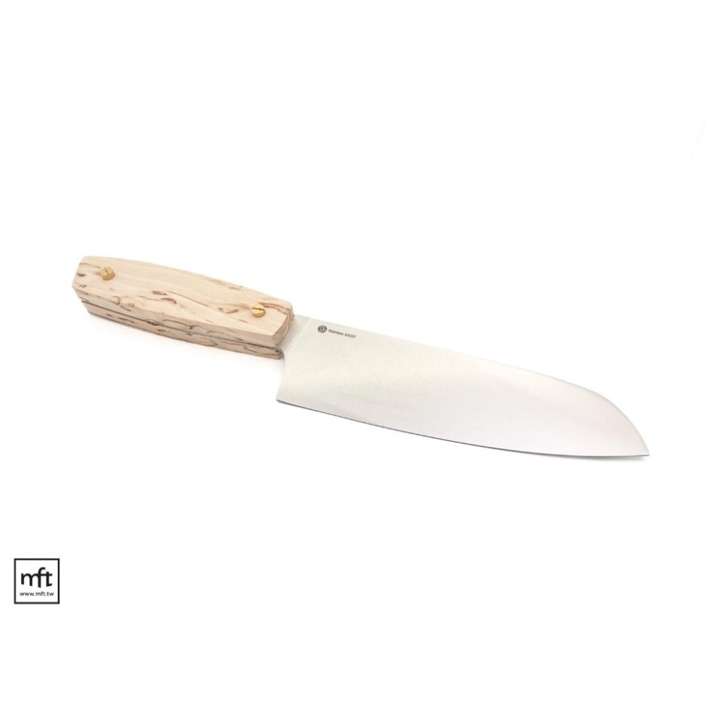MFT 芬蘭 NKD Santoku Curly Birch Kit 日式三德刀胚套件 12C27不鏽鋼-細節圖6