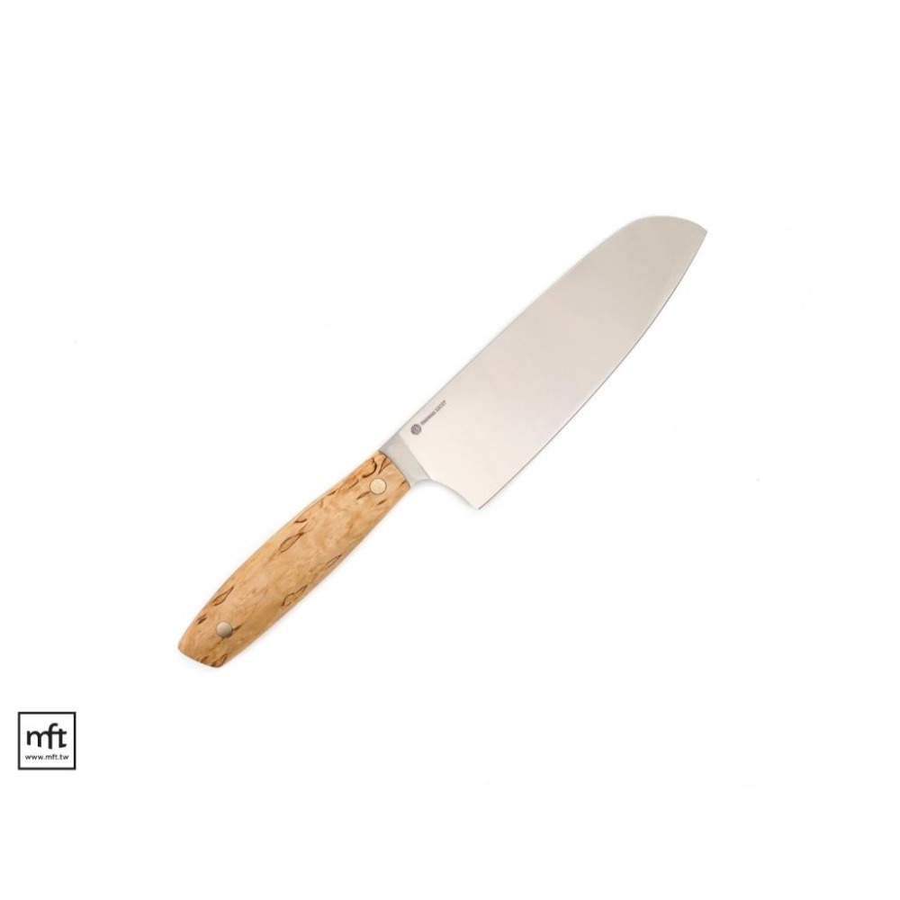 MFT 芬蘭 NKD Santoku Curly Birch Kit 日式三德刀胚套件 12C27不鏽鋼-細節圖7