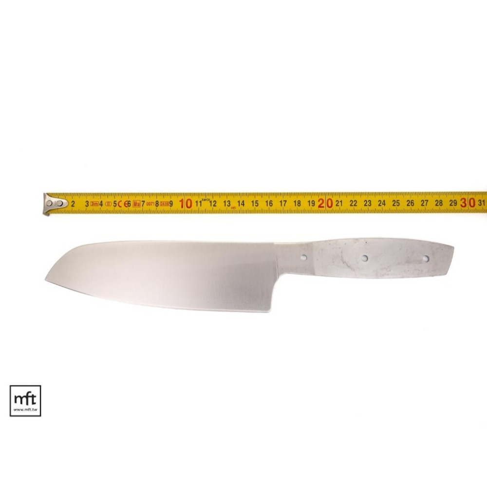 MFT 芬蘭 NKD Santoku Curly Birch Kit 日式三德刀胚套件 12C27不鏽鋼-細節圖2