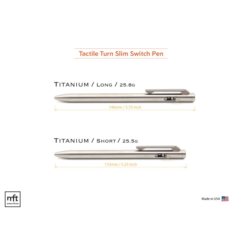 MFT 美國 Tactile Turn Switch Pen 鈦合金 開關筆-細節圖2