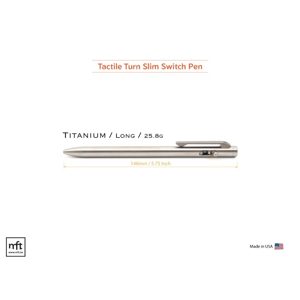 MFT 美國 Tactile Turn Switch Pen 鈦合金 開關筆-規格圖9