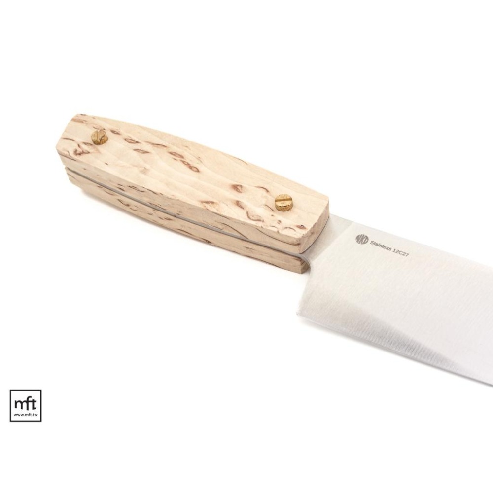 MFT 芬蘭 NKD Chef Curly Birch Kit 主廚刀 刀胚套件 12C27不鏽鋼-細節圖7