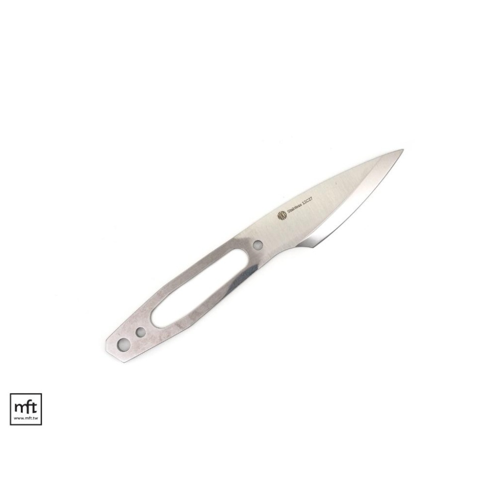 MFT 芬蘭 NKD Kiridashi 75 小直刀刀胚 單面刃 12C27不鏽鋼-細節圖5