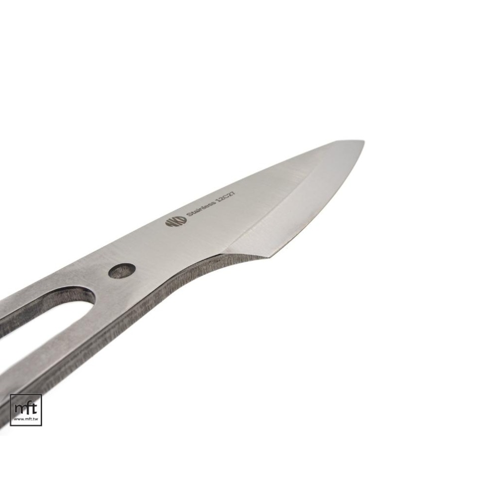 MFT 芬蘭 NKD Kiridashi 75 小直刀刀胚 單面刃 12C27不鏽鋼-細節圖7