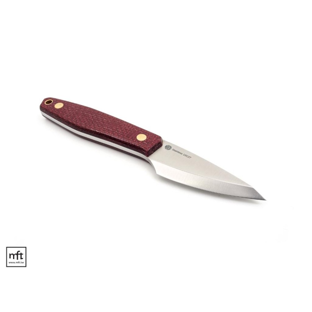 MFT 芬蘭 NKD Kiridashi 75 小直刀刀胚 單面刃 12C27不鏽鋼-細節圖9