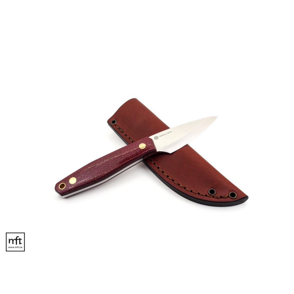 MFT 芬蘭 NKD Kiridashi 75 小直刀 單面刃 12C27不鏽鋼-規格圖9